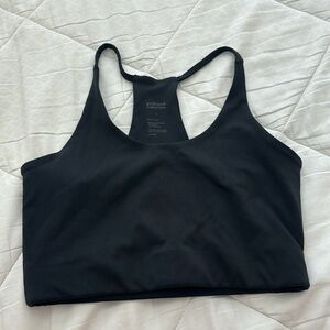 GIRLFRIEND COLLECTIVE Cleo Halter Bra in Black Size S